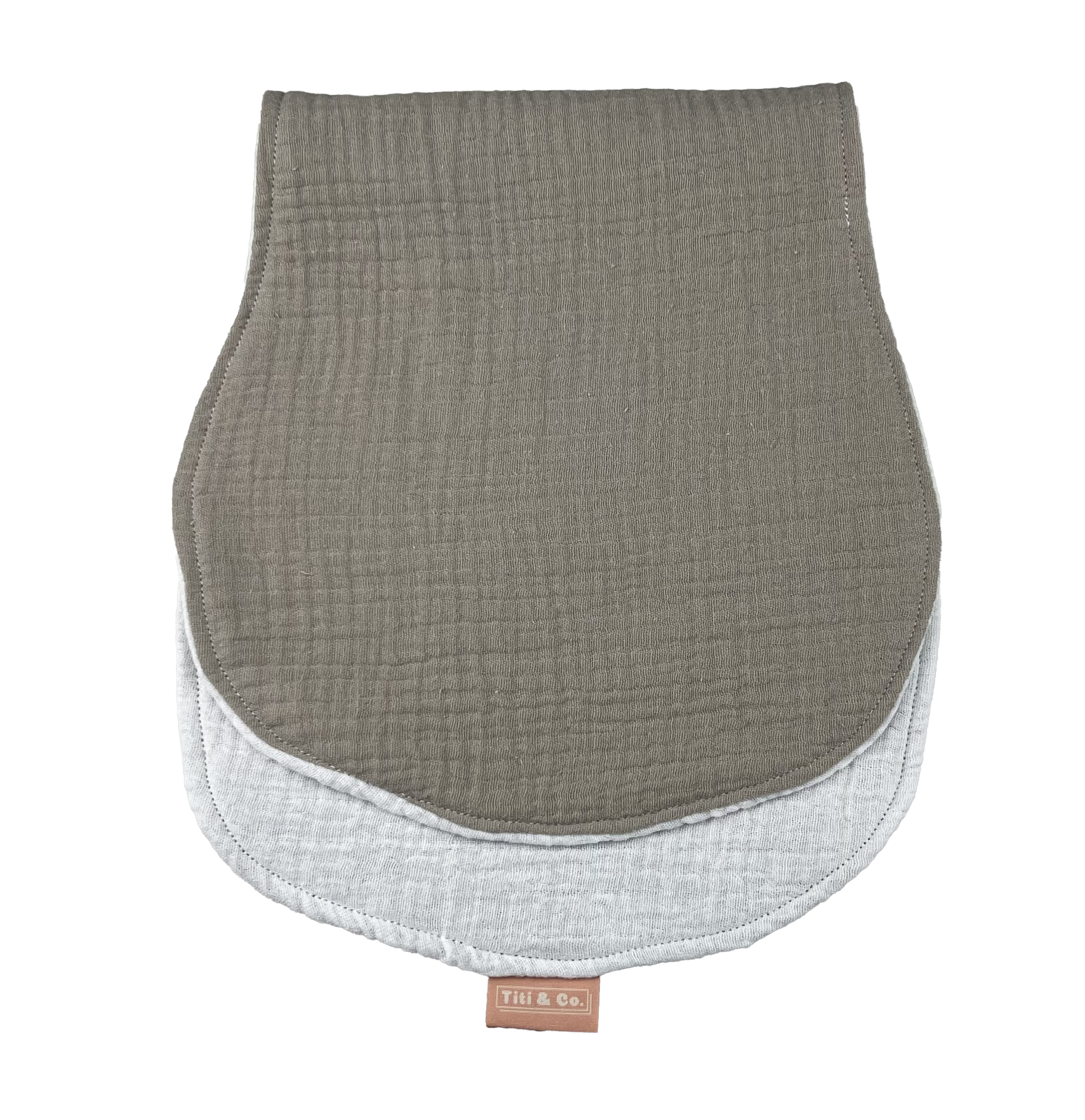 Burp_Cloth | Individual - Mocha_and_Chino_folded_half