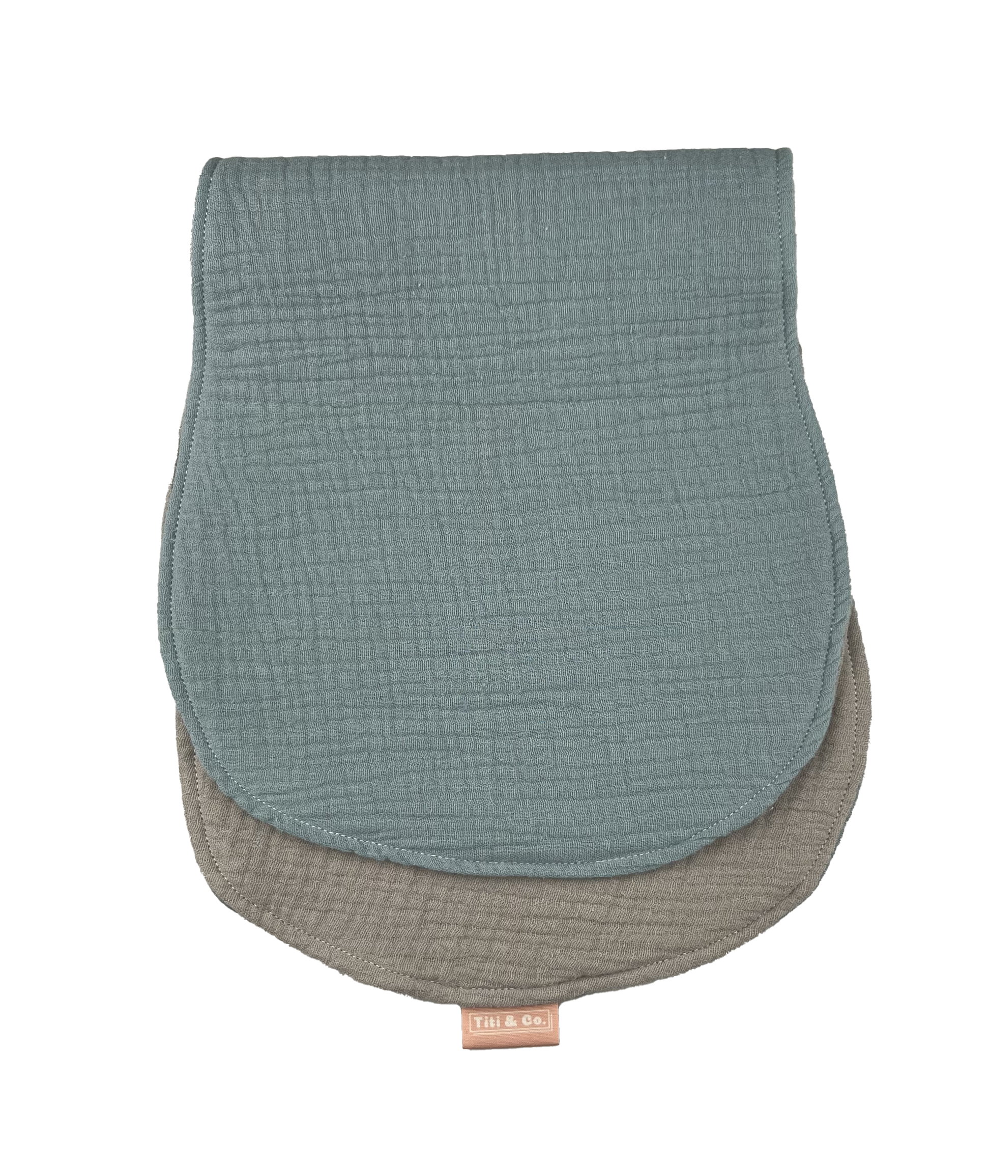 Burp_Cloth | Individual - Pistachio_Cream_folded_half