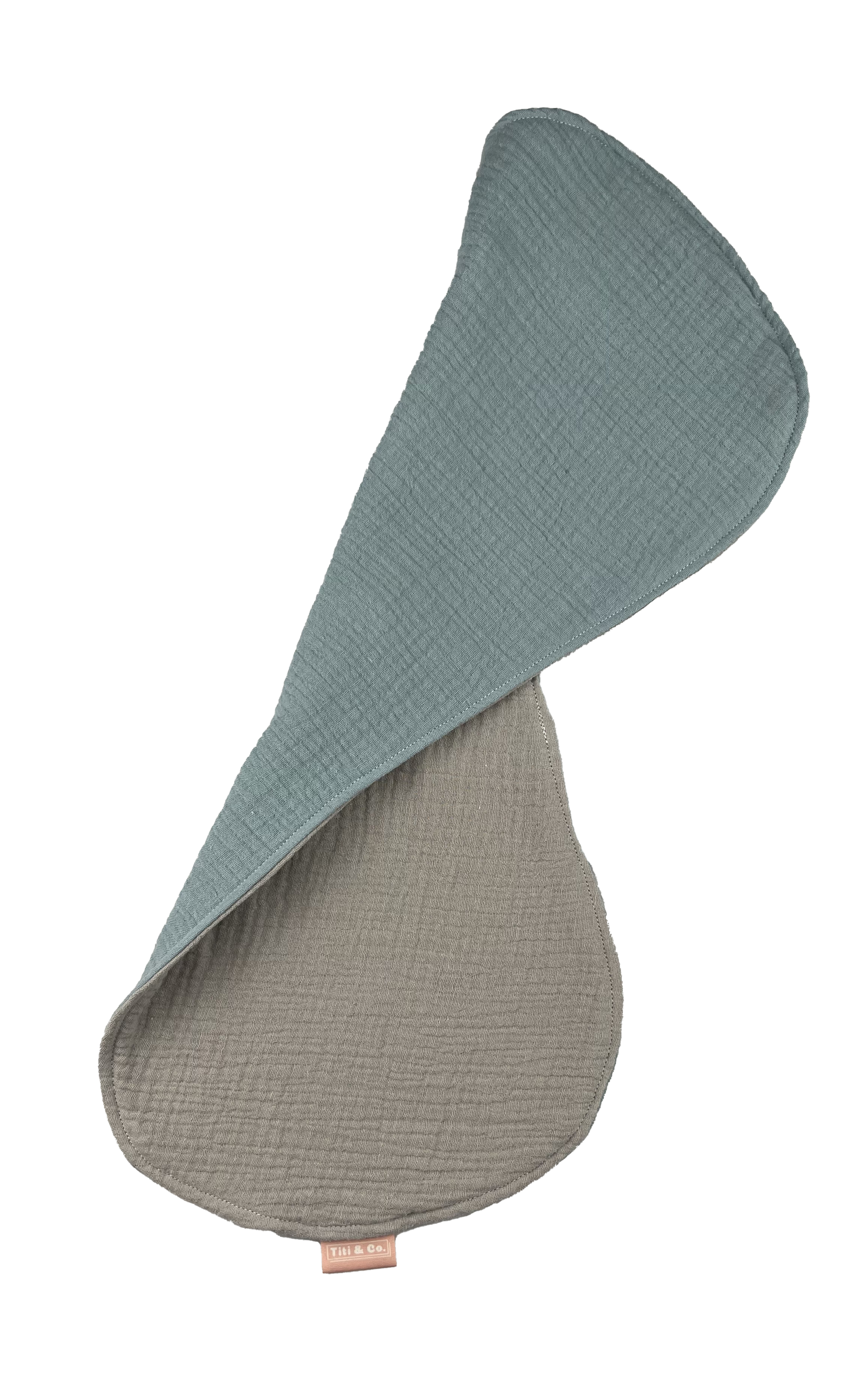 Burp_Cloth | Individual - Pistachio_Cream_folded_right