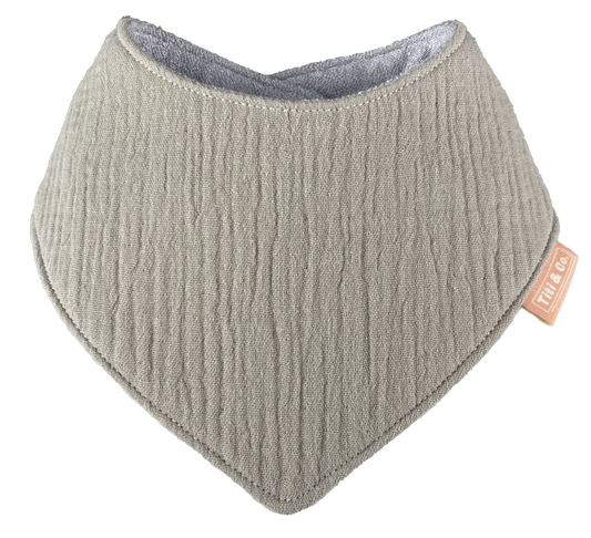 Dribble Bib Mocha | Single Top Bib