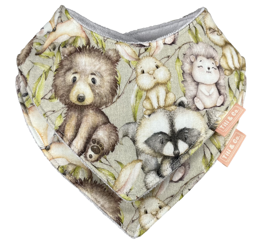 Double Guard Baby Dribble Bib Set - Forrest - Double Bib bundle