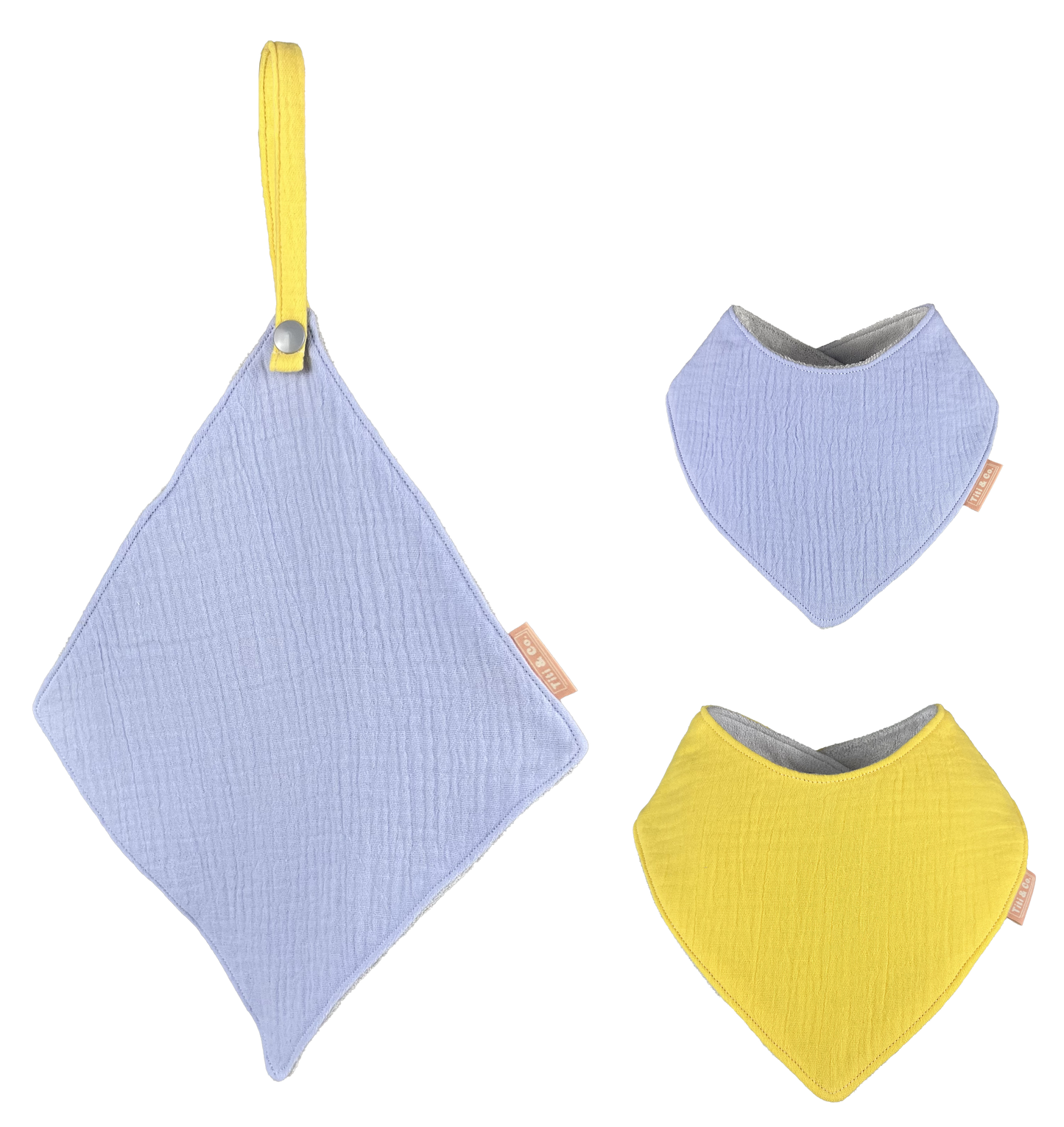 Double Guard Baby Dribble Bib Set - Nana Splash - Base Bib + Top Bib + Face Washer